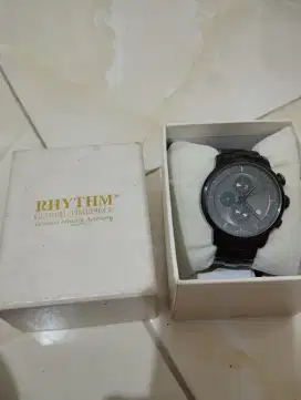 Jam Tangan Pria Rhythm Hitam Chrono Original