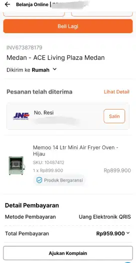 Memoo 14 ltr Mini Air Fryer Oven - Hijau