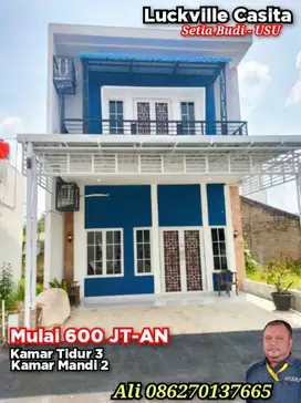 RUMAH MURAH 2 LANTAI DI SETIA BUDI MEDAN CUMA 600 JUTAAN