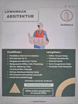 Lowongan Arsitektur