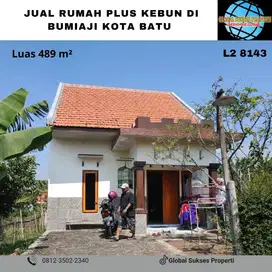 rumah plus kebun jeruk potensial di bumiaji batu