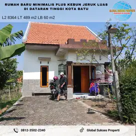 Rumah Plus Kebun Jeruk Super Murah Luas Strategis di Bumiaji Kota Batu