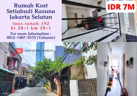 Rumah Kost 20KT luas 192mtr Setiabudi Jaksel Rasuna