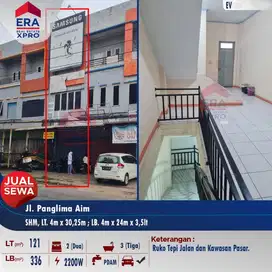 Disewakan 1 unit ruko di kawasan bisnis - Jl. Panglima Aim