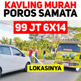 JUAL TANAH DI POROS SAMATA AKSES JALUR BUS DEKAT KAMPUS UIN SAMATA