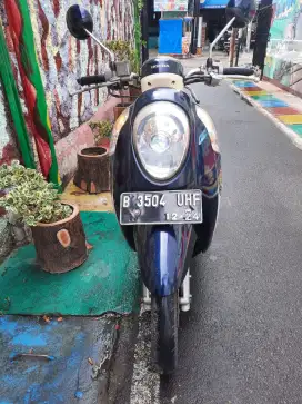 scoopy 2014 fi biru warna langka jarang ada mesin bagus mulus