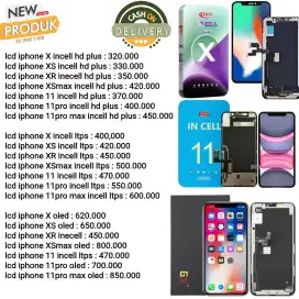 lcd iphone X XR XS XSmax 11 11pro free pasang dan home service