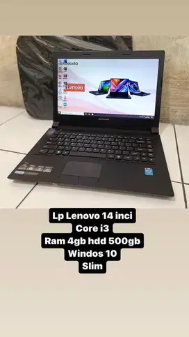 Laptop lenovo 14 core i3 ram 4