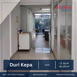 DIJUAL/DISEWA RUKO SIAP PAKAI LOKASI STRATEGIS FULL FURNISH DURI KEPA