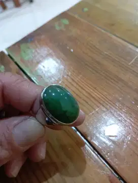 cincin batu bacan cincau ring monel