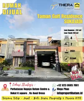 Dijual Murah Rumah 2,5 Lantai di Taman Golf Residence