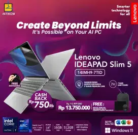 Cicilan Laptop Lenovo ideapad slim 5 cukup KTP