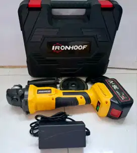 Baru mesin gerinda portabel Ironhoof Brushless baterai lithium ion36V