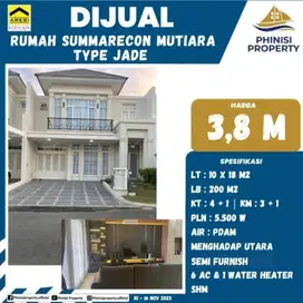 DIJUAL RUMAH DI SUMMARECON MUTIARA MAKASSAR TYPE JADE