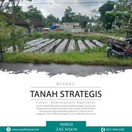 Dijual Tanah Startegis 300 Meter Dekat Pasar Jangkang View Merapi