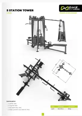 Alat Fitness 5 MultyStation Tower Import DHZ