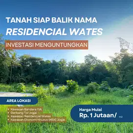 Spot favorite investasi Jogja; Tanah Kulon Progo 100 Jt-an