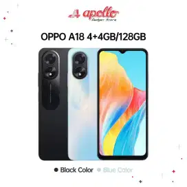 OPPO A18 HITAM RAM 4/128 BARU