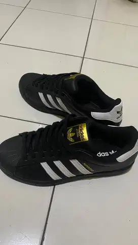 Adidas Superstar Black Hitam