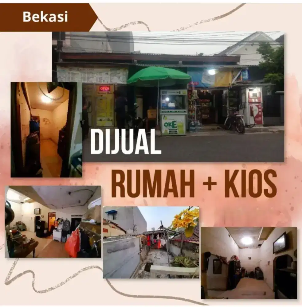 [Jual MURAH] Rumah + Kios Kayuringin, dekat MM, BCP, Summarecon Bekasi