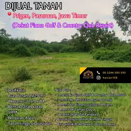 Tanah Kebun Perkebunan Villa Vila Rumah Pandaan Finna Golf Taman Dayu