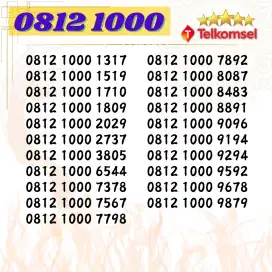 Nomor cantik simpati telkomsel seri 1000 super rapi murah