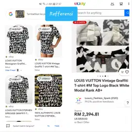 Auth lv louis vuitton graffiti t-shirt