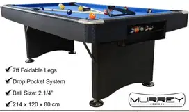 Meja Billiard Foldable Legs