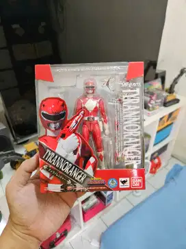 SHF Red Power Rangers Tyrannoranger BIB sendi bagus box mulus