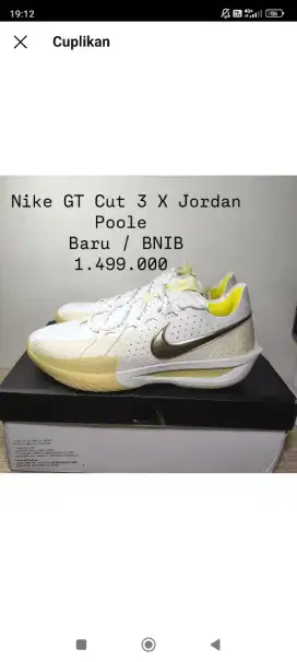 Nike GT Cut 3 Jordan Poole P.E Size 46