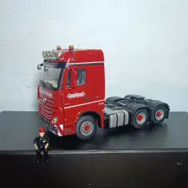 MINIATUR DIECAST TRUCK NOTEBOOM REDLINE MB-ACTROS 6X4