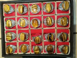 Batu cincin Tiger eye/biduri sepah borongan