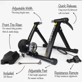 Strummer BT-9 Magnetic Resistance Indoor Bike Trainer with Remote