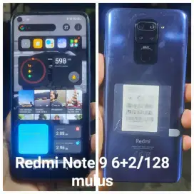 Redmi note 9 RAM 6+2 /128