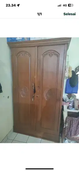 Lemari jati 2 pintu