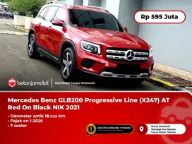 [ KM 18RB ] Mercedes Benz GLB 200 Progressive 7Seat AT Red 2021/2022