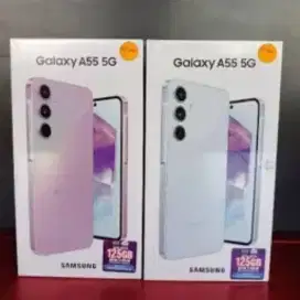 Samsung galaxy A55 256gb ram 8gb ice blue liliac ungu pink