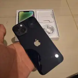 iPhone 14 128gb fullset midnight hitam black inter no ibox