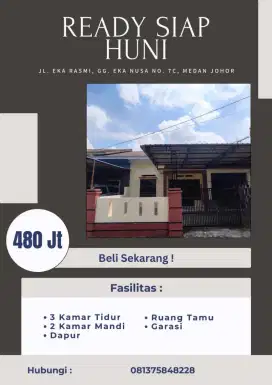 RUMAH DENGAN HARGA TERJANGKAU DI DAERAH MEDAN JOHOR