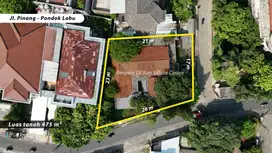 Pondok labu pinang ddn rumah hitung tanah cocok untuk workshop kantor