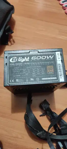 Power supply Enlight 600 Watt 80 Bronze