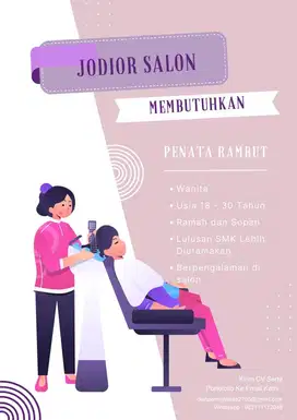 Penata rambut di salon denpasar