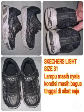 Sepatu anak Skechers Light size 31 Preloved