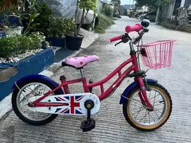 Sepeda london taxi anak pink