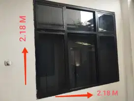 Di jual alumunium jendela pintu 3 kaco