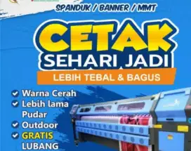 Cetak spanduk gratis desain