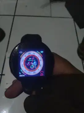 smartwatch semi touch screen bisa connect hp.mulus no minus.fullset