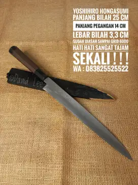 Pisau Yoshihiro Hongasumi Asli Japan