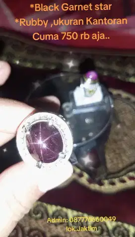 Cincin Ruby batu mulia