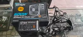 Psu Gaming Enlight 600 Watt black silver 80+ Bronze